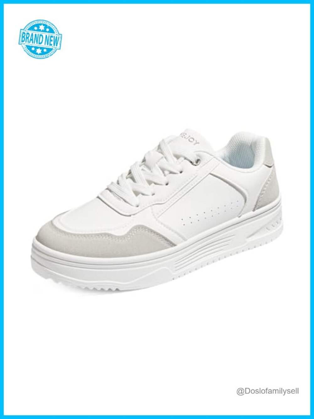 Women's Platform Sneakers Low Top Lace-Up Casual Shoes